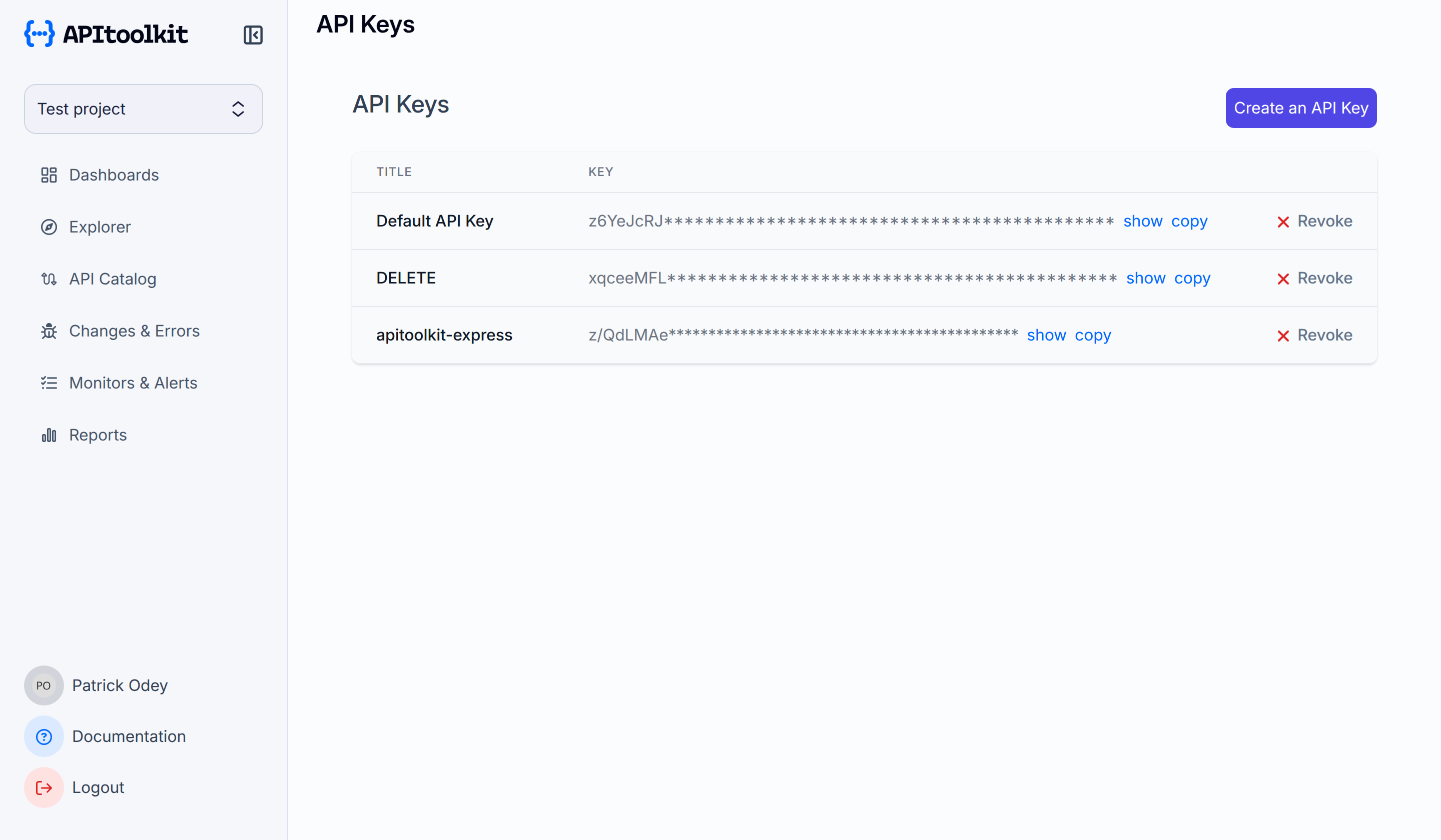 API Keys